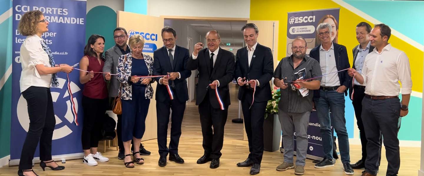 Inauguration du Campus ESCCI à Louviers